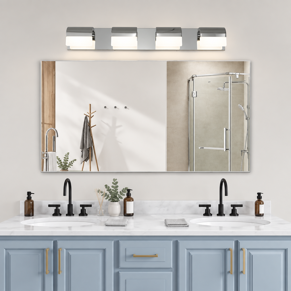 4-Light LED Bathroom Vanity Light