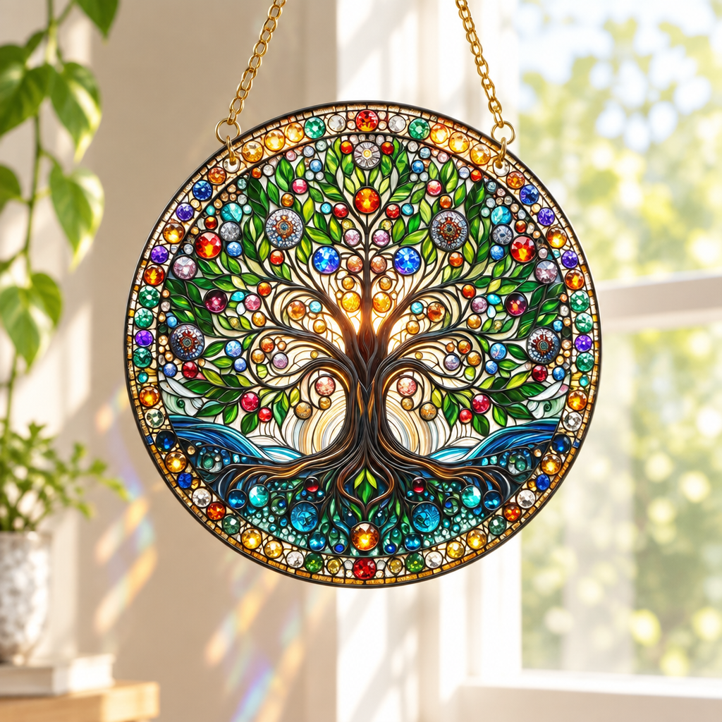 Tree of Life Acrylic Suncatcher
