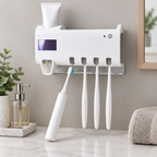 UV Sterilizing Toothbrush Holder and Dispenser