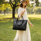 Leather Shoulder Bag Fashion Versatile Everyday Tote