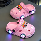 Children's Light Up Car Slippers Fun | Indoor Shoes