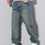 Men's Loose Fit Jeans Straight Leg | Casual Wear