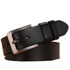 Pin Buckle Leather Belt Durable Casual Adjustable Fit