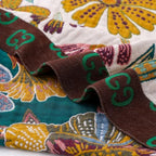 Throw Reversible Cotton Blanket Floral Design