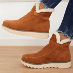 Women's Winter Ankle Slip-on Boots | Lined